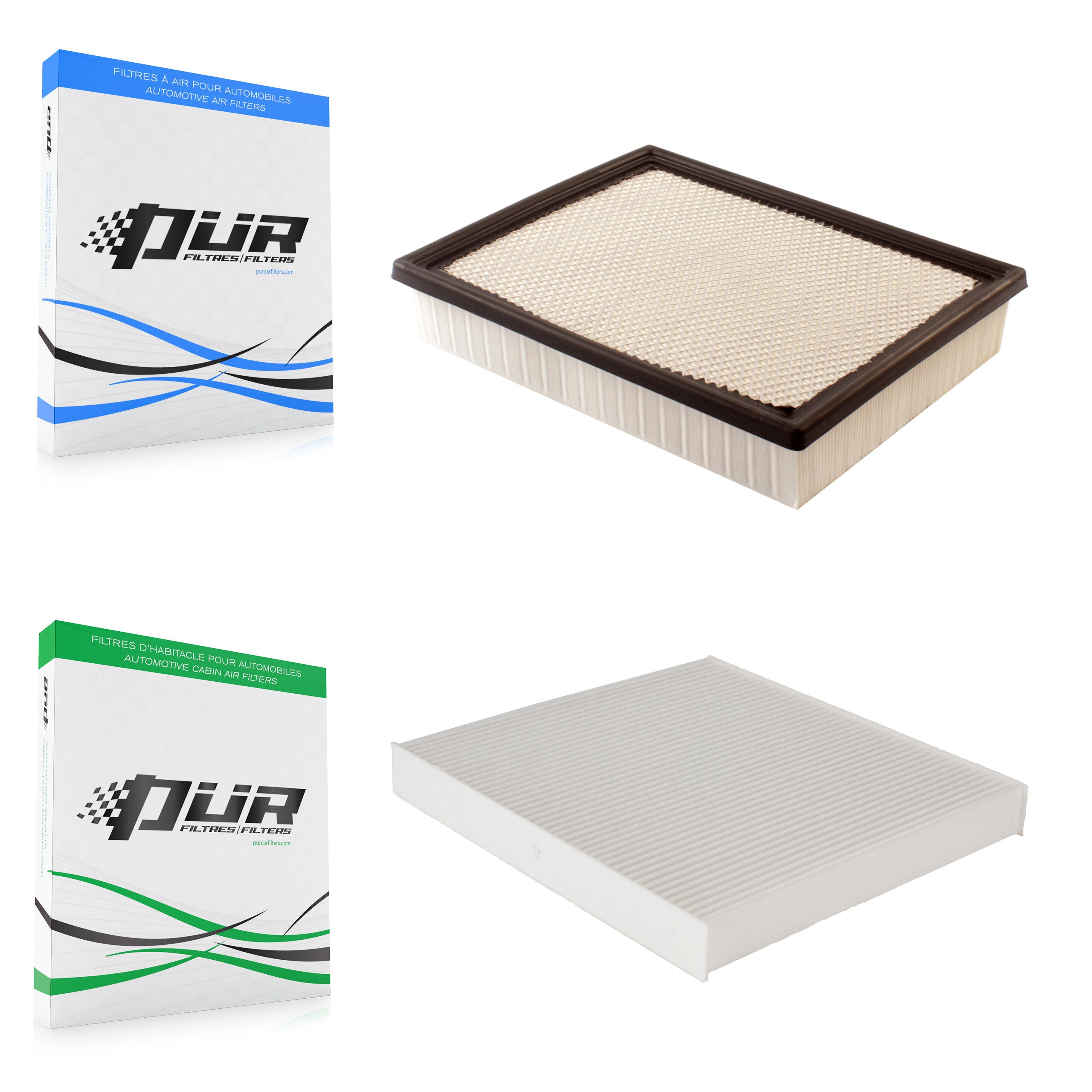 1x Air + 1x Cabin Filter (2 Total) Kit For GMC Chevrolet Sierra 1500 Silverado 2500 HD XL KFL-100354