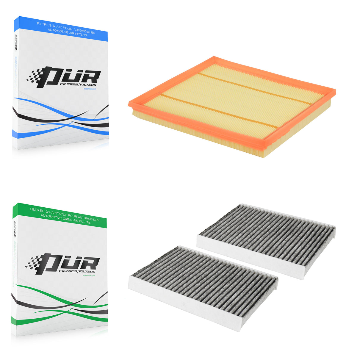 1x Air + 1x Cabin Filter (2 Total) Kit For BMW 535i xDrive GT 640i Gran Coupe 740Li 740Ld KFL-100389