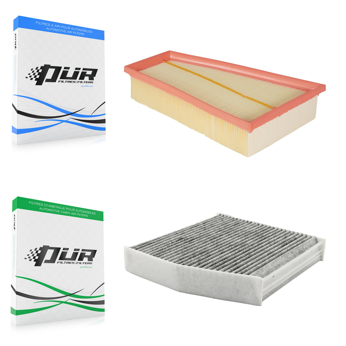 1x Air + 1x Cabin Filter (2 Total) Kit For Mercedes-Benz GLA250 CLA250 B250 INFINITI QX30 KFL-100409