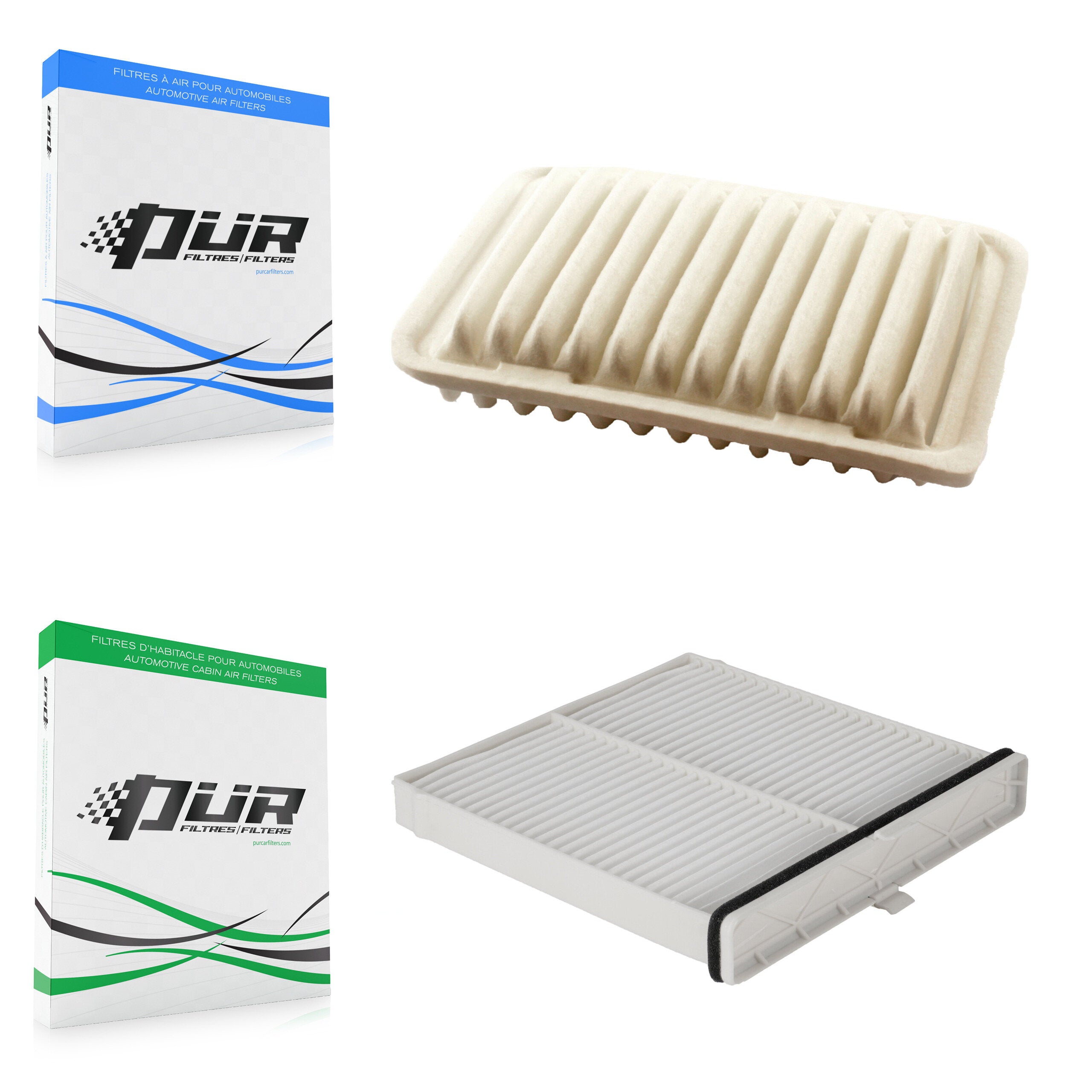 1x Air + 1x Cabin Filter (2 Total) Kit For 2019 Toyota Yaris OE Part Number 17801-0T030 KFL-100911