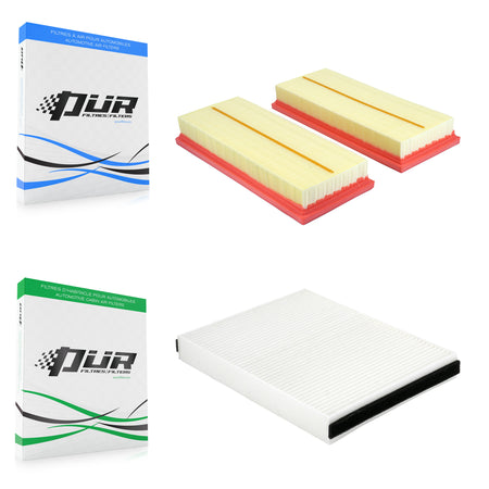 1x Air + 1x Cabin Filter (2 Total) Kit For Mercedes-Benz GLE63 AMG S ML550 GL550 ML63 KFL-103038