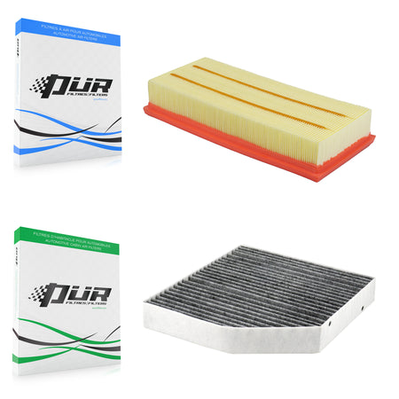1x Air + 1x Cabin Filter (2 Total) Kit For Mercedes-Benz GLC63 AMG S C63 Five-Sided KFL-103046