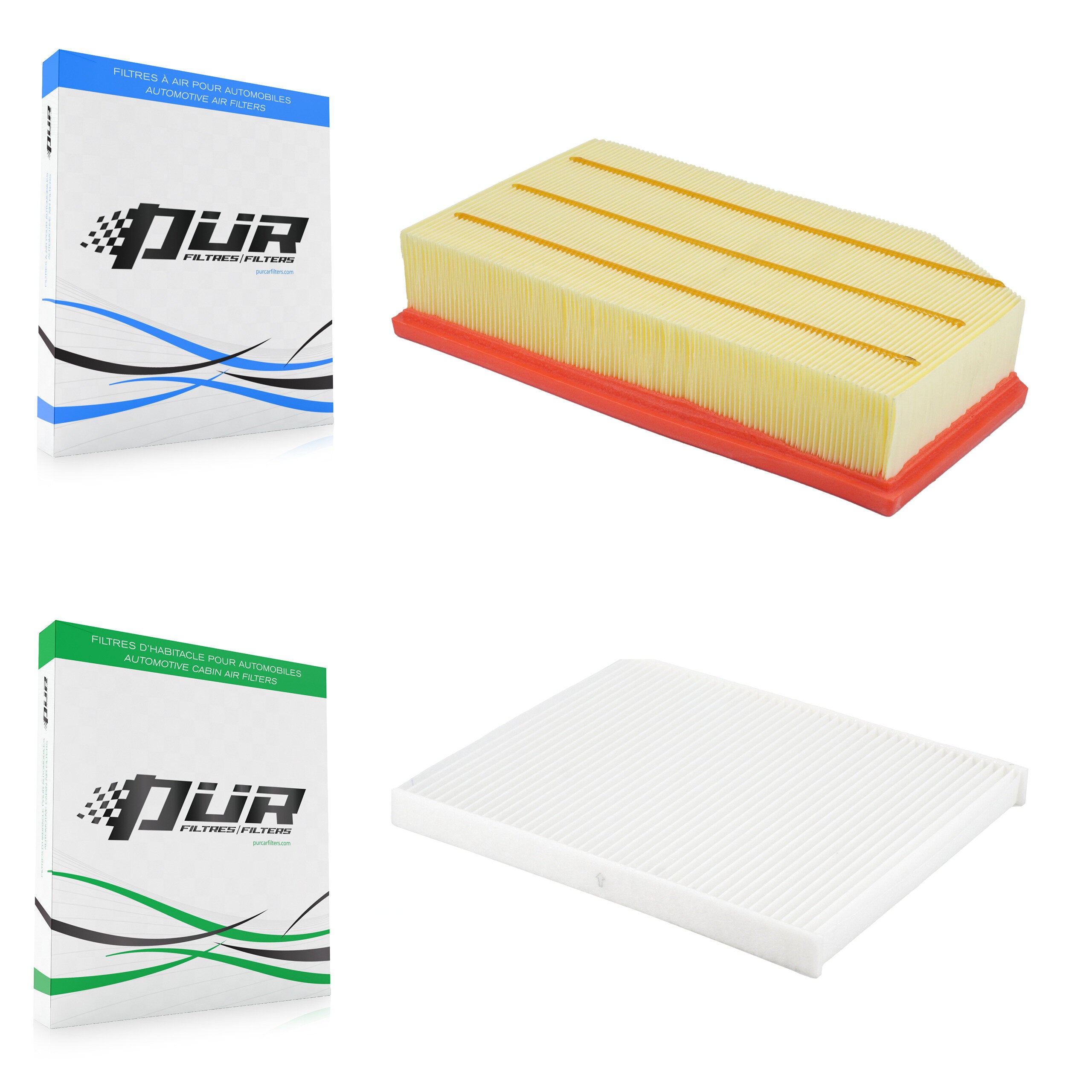 1x Air + 1x Cabin Filter (2 Total) Kit For Jeep Wrangler Gladiator KFL-103053