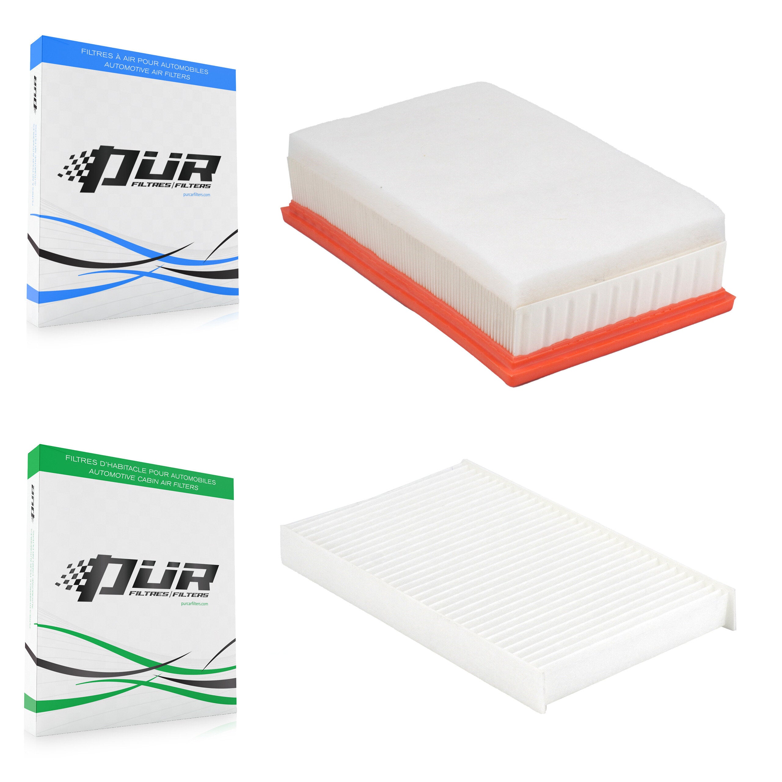 1x Air + 1x Cabin Filter (2 Total) Kit For Jeep Wrangler Gladiator 3.0L KFL-103055