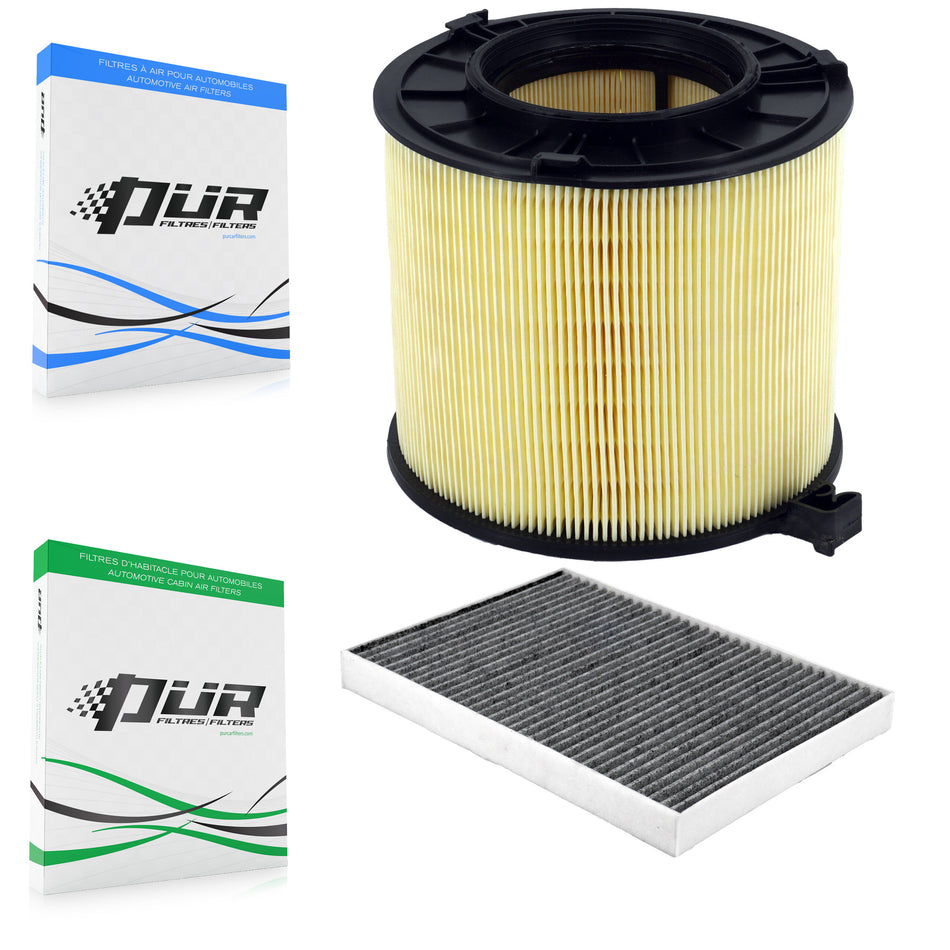 1x Air + 1x Cabin Filter (2 Total) Kit For Audi Q5 A4 Quattro A5 Sportback SQ5 S5 allroad KFL-103057