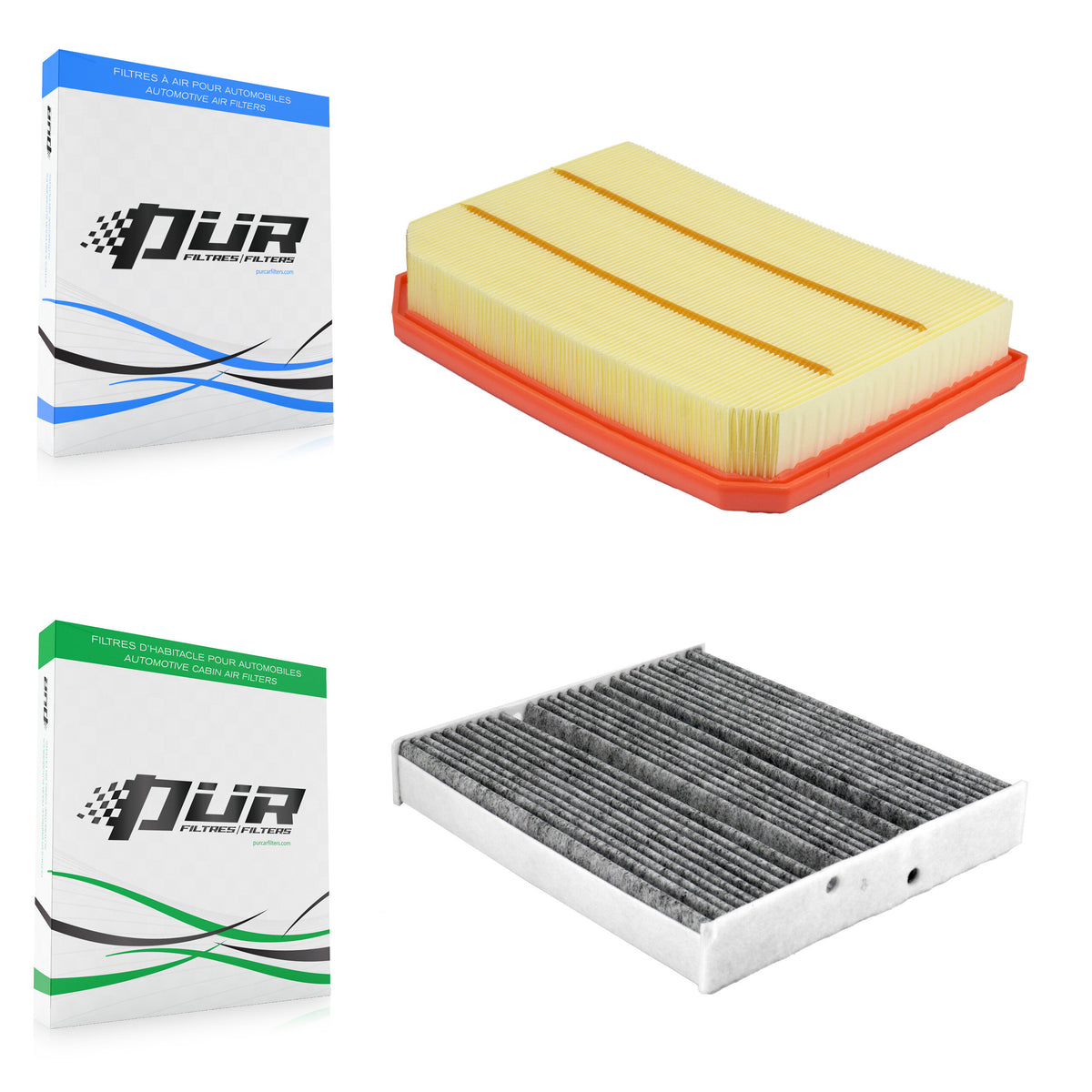 1x Air + 1x Cabin Filter (2 Total) Kit For Mercedes-Benz GLB250 A220 A250 GLB35 AMG A35 KFL-103115