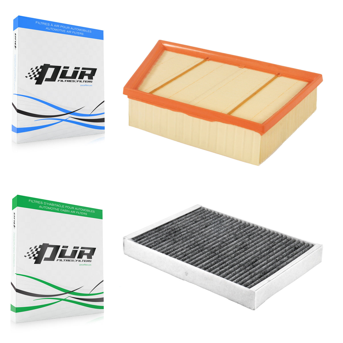 1x Air + 1x Cabin Filter (2 Total) Kit For Land Rover Range Evoque Discovery Sport LR2 KFL-103125