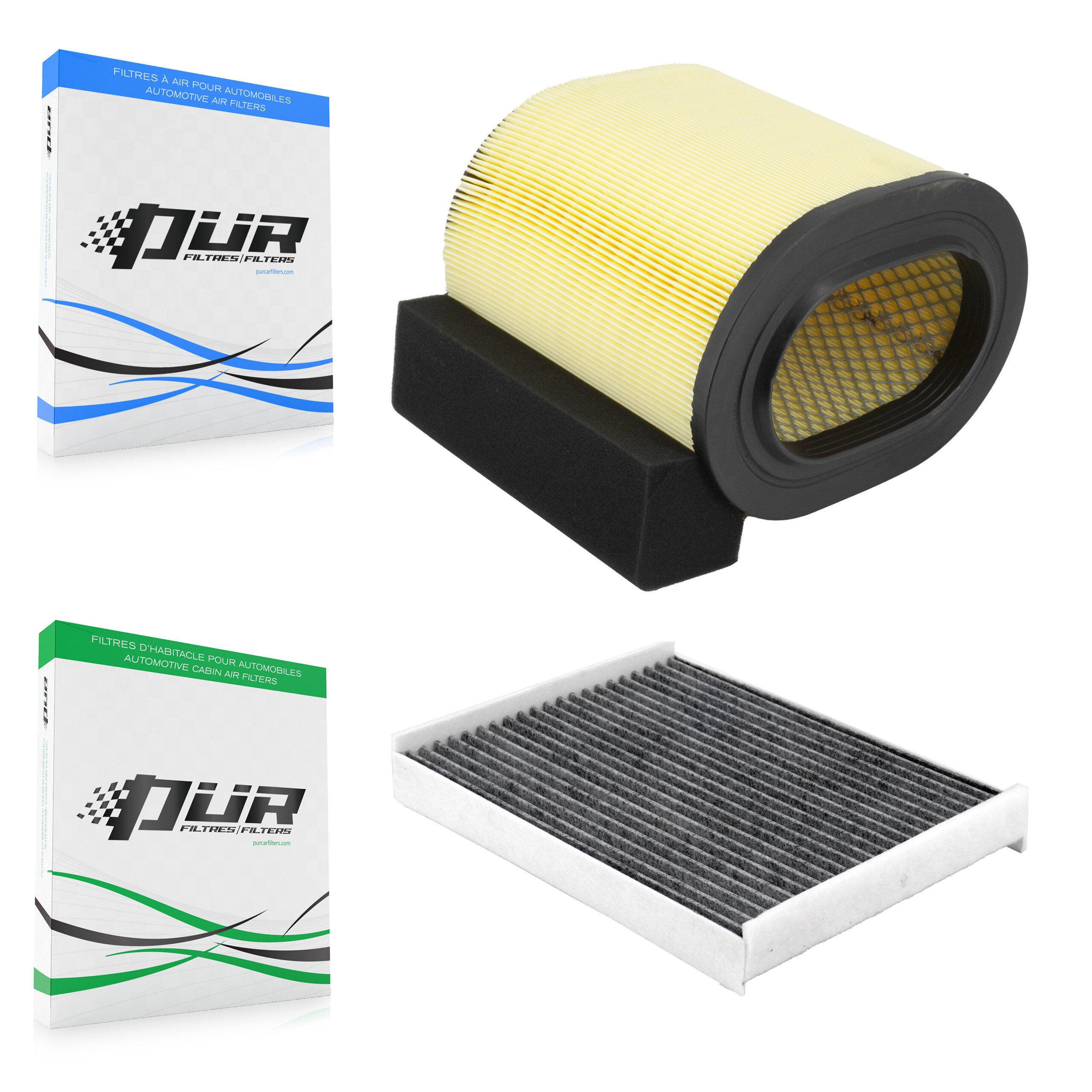 1x Air + 1x Cabin Filter (2 Total) Kit For Ford F-350 Super Duty F-250 F-450 F-550 F-650 KFL-103131