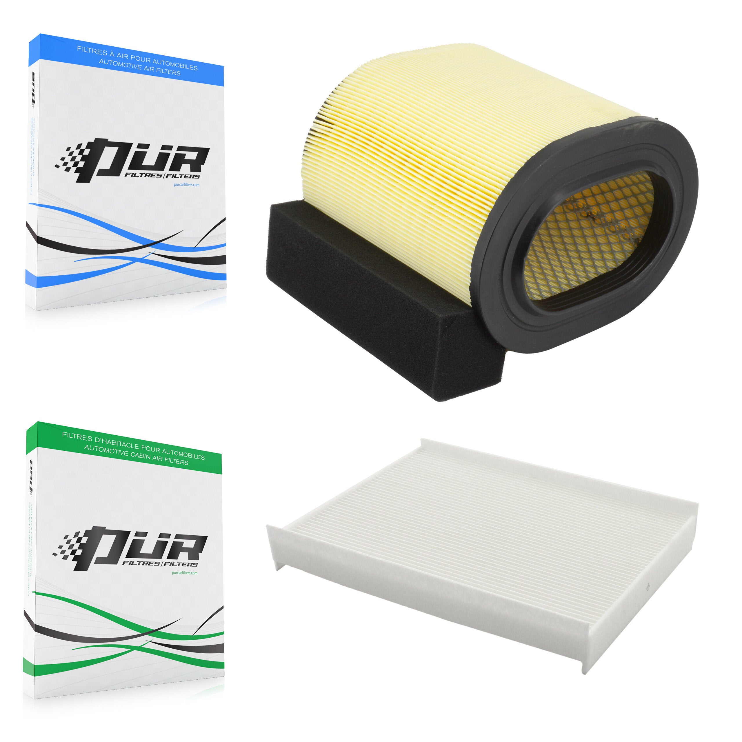 1x Air + 1x Cabin Filter (2 Total) Kit For Ford F-350 Super Duty F-250 F-450 F-550 6.7L KFL-103132