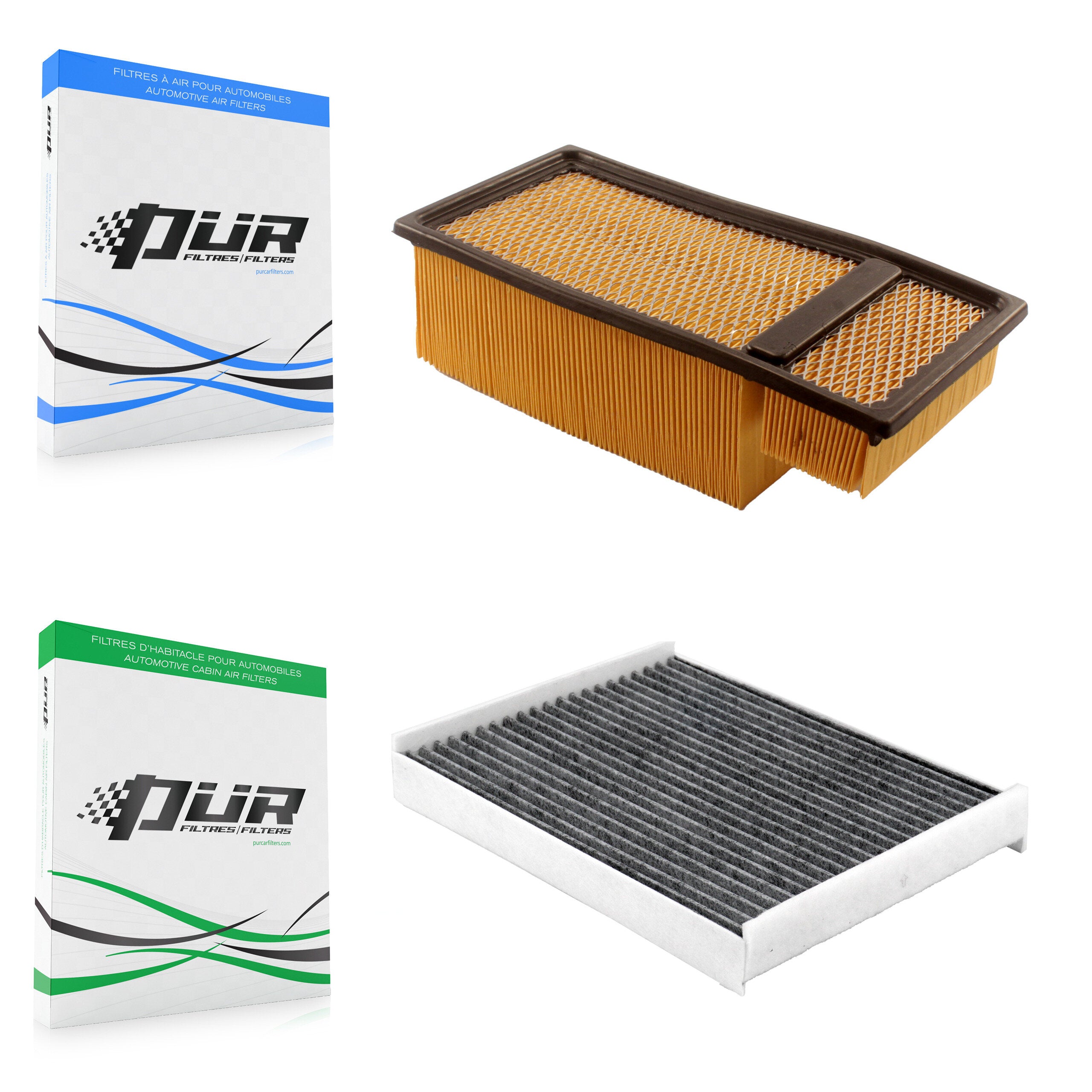 1x Air + 1x Cabin Filter (2 Total) Kit For Ford F-650 F-750 KFL-103133