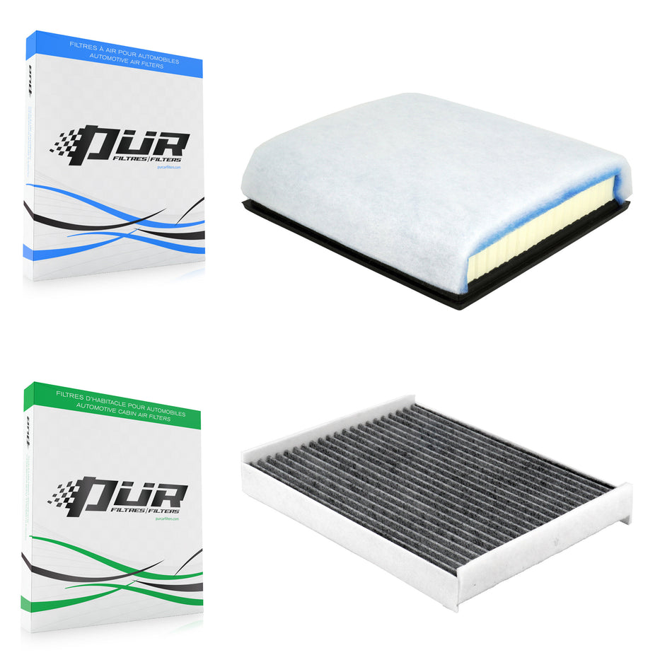 1x Air + 1x Cabin Filter (2 Total) Kit For Ford F-350 Super Duty F-250 F-450 F-550 F-600 KFL-103134