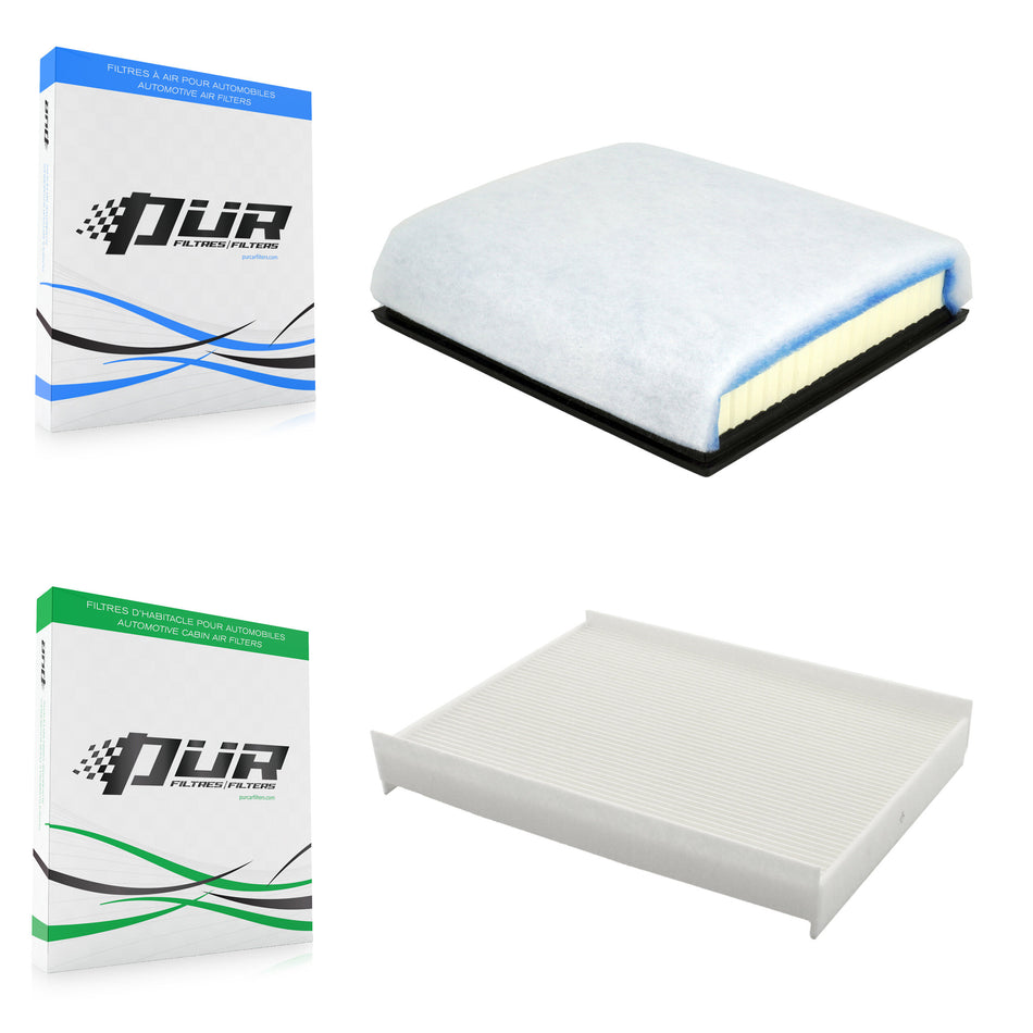 1x Air + 1x Cabin Filter (2 Total) Kit For Ford F-350 Super Duty F-250 F-450 F-550 F-600 KFL-103135