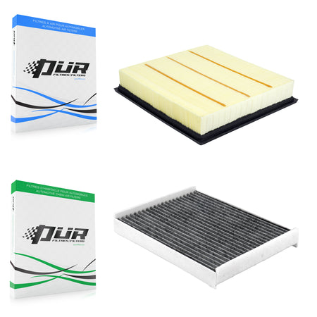 1x Air + 1x Cabin Filter (2 Total) Kit For Ford F-350 Super Duty F-250 F-450 F-550 F-600 KFL-103136