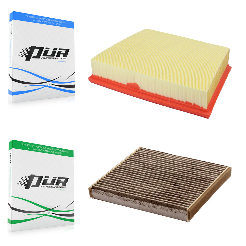 1x Air + 1x Cabin Filter (2 Total) Kit For Land Rover Range Velar Jaguar F-Pace XE XF KFL-103167