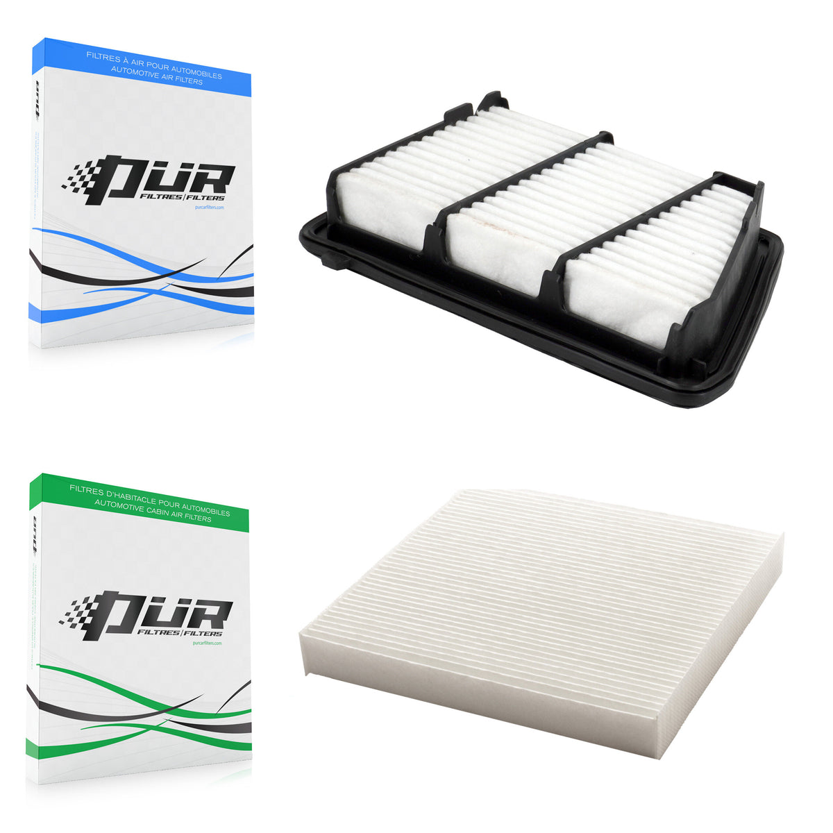 1x Air + 1x Cabin Filter (2 Total) Kit For 2017-2018 Honda CR-V 2.4L KFL-103175