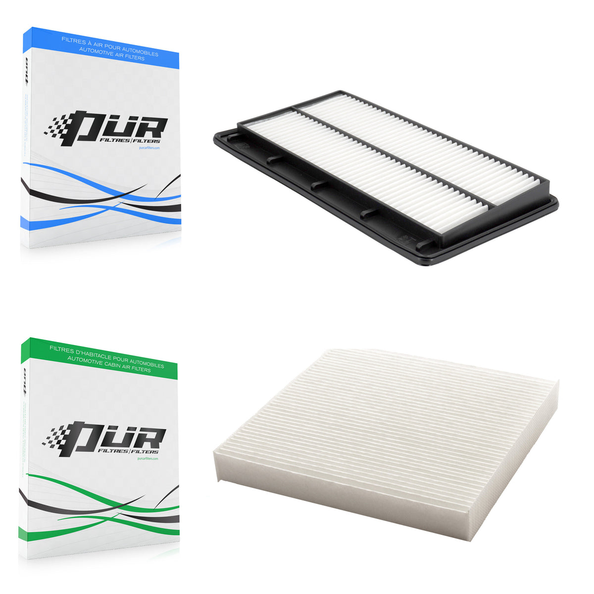 1x Air + 1x Cabin Filter (2 Total) Kit For Acura MDX Honda Pilot KFL-103179