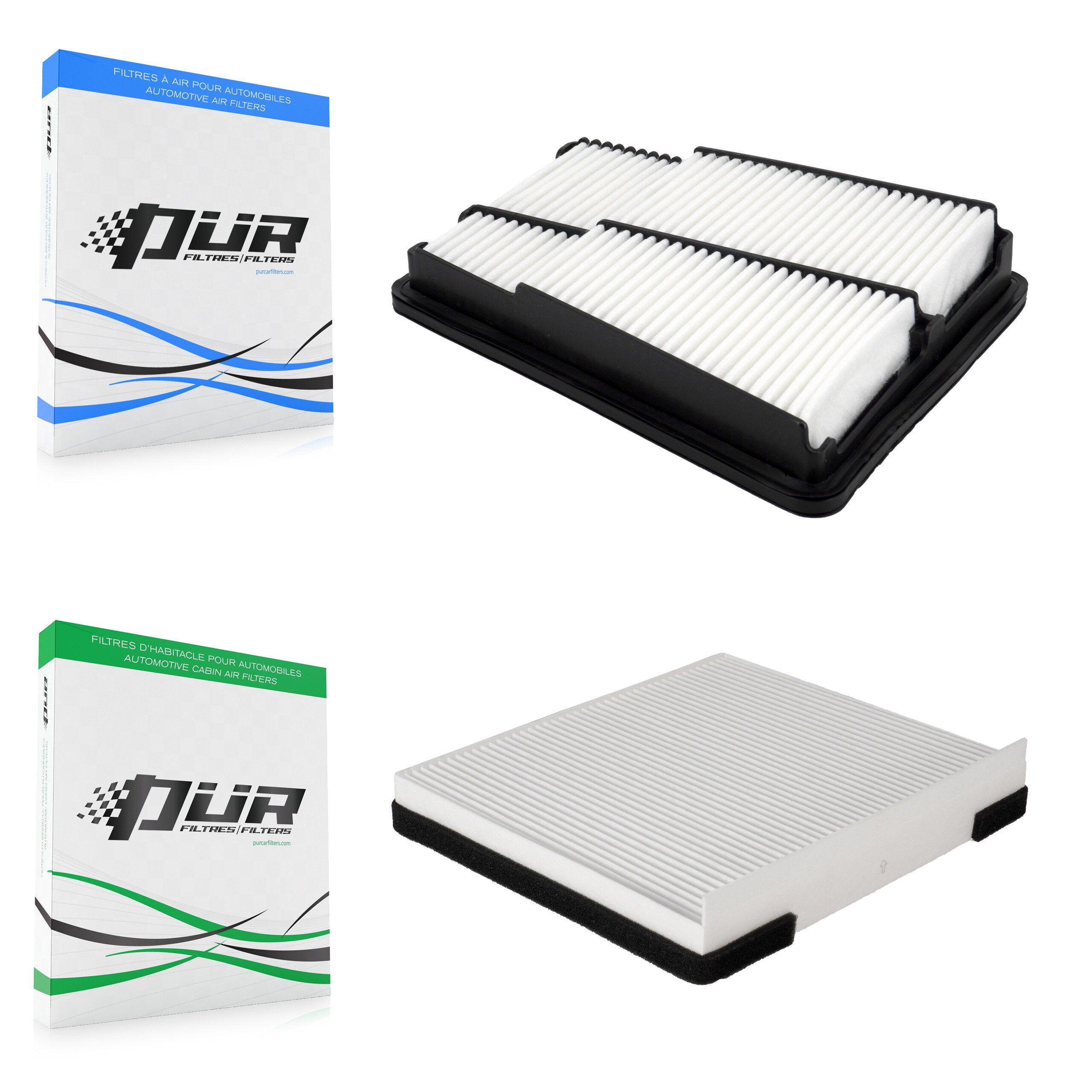 1x Air + 1x Cabin Filter (2 Total) Kit For Hyundai Genesis G90 KFL-103182
