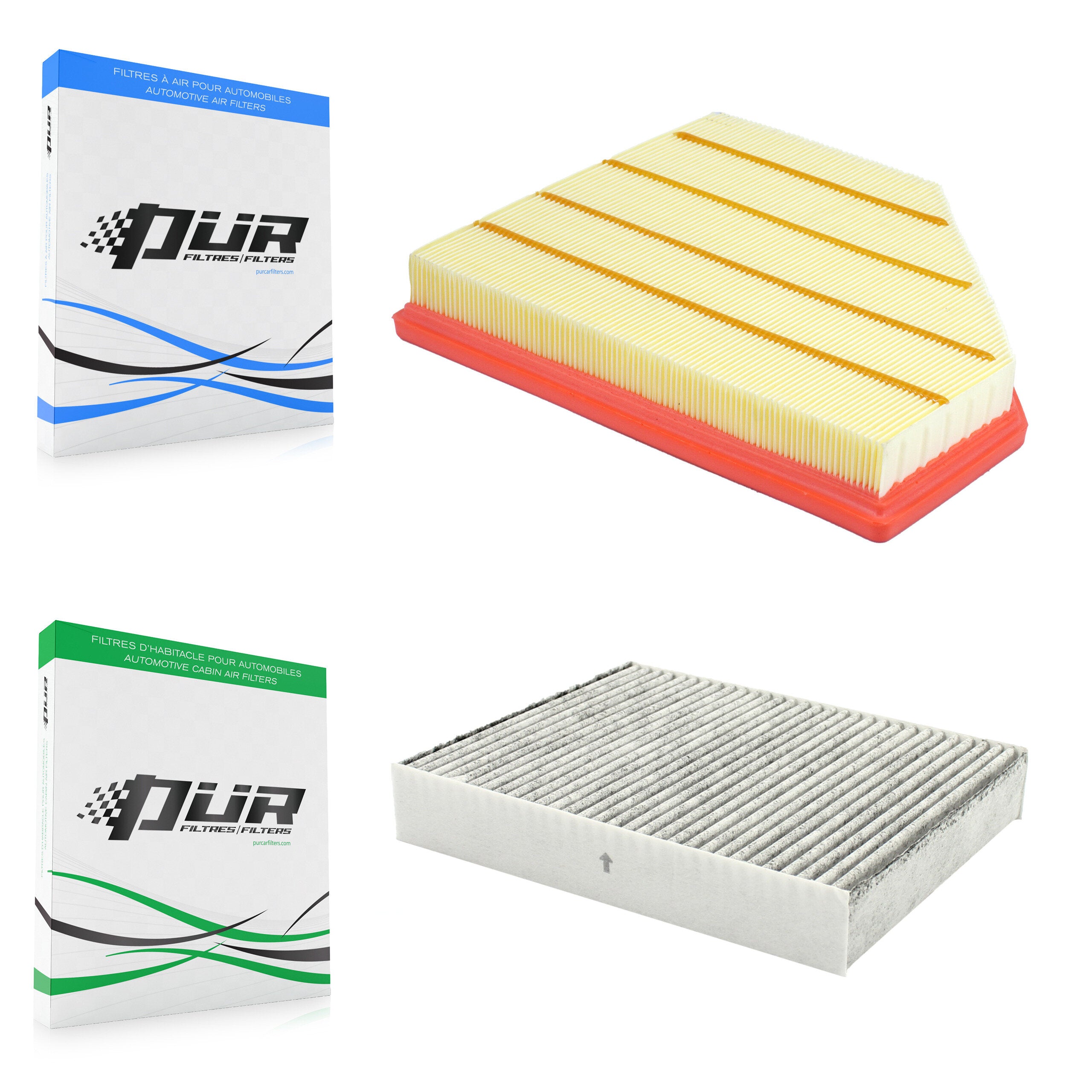 1x Air + 1x Cabin Filter (2 Total) Kit For 2019 BMW 330i xDrive GT 2.0L KFL-103186