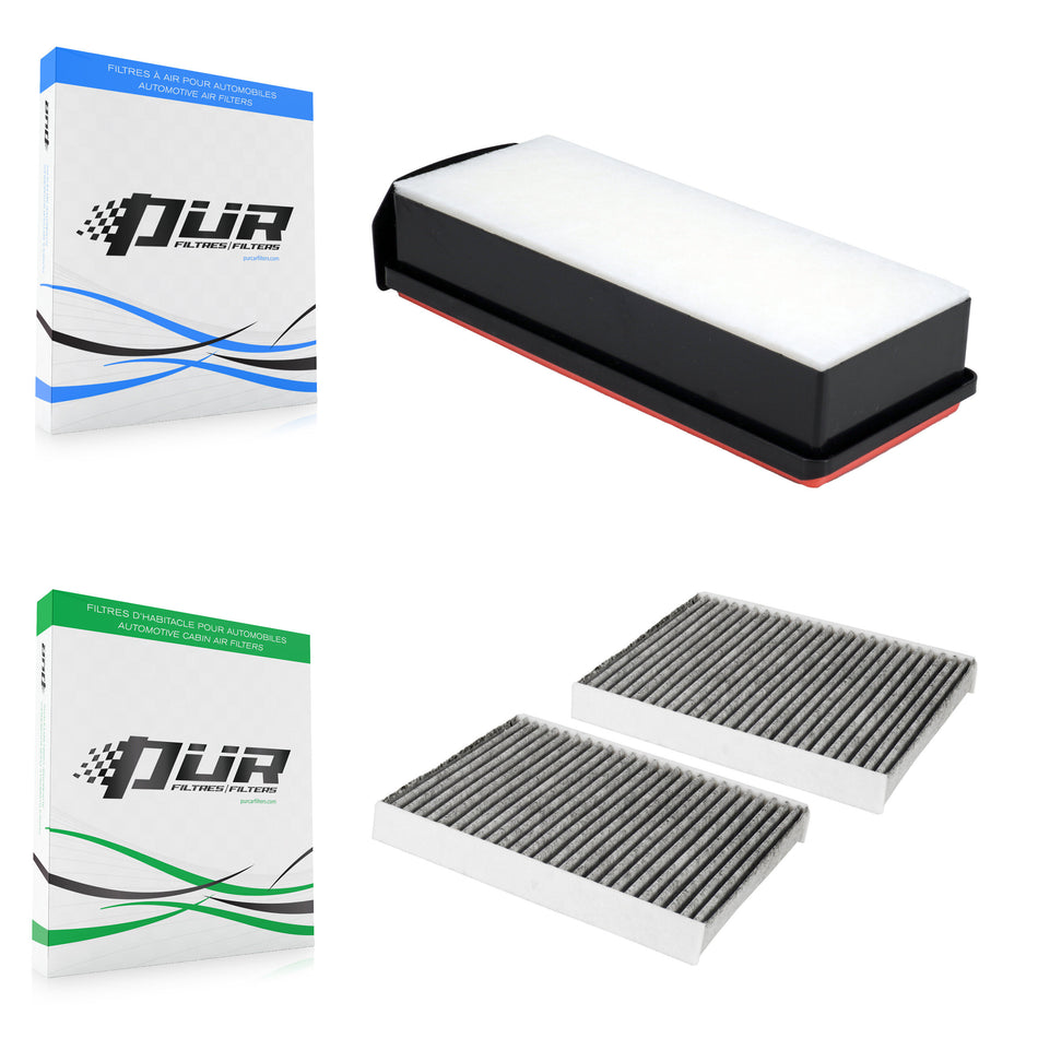 1x Air + 1x Cabin Filter (2 Total) Kit For 2014-2016 BMW 535d xDrive 3.0L KFL-103194