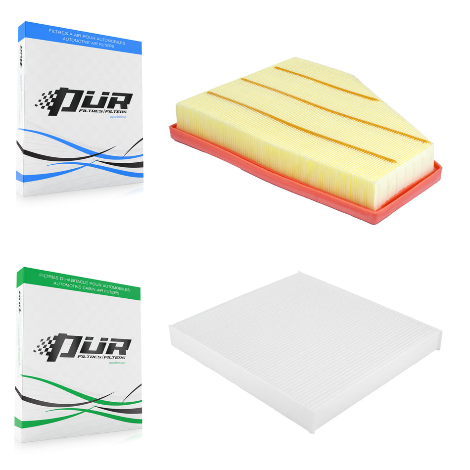 1x Air + 1x Cabin Filter (2 Total) Kit For 2021 Jeep Grand Cherokee L 3.6L KFL-103204