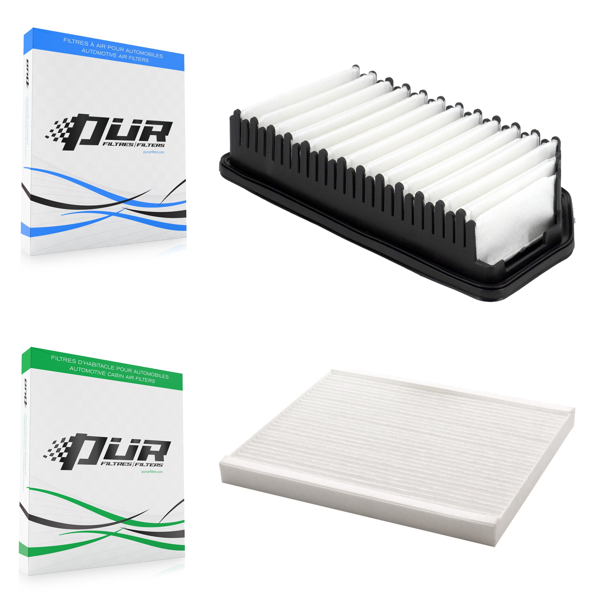 1x Air + 1x Cabin Filter (2 Total) Kit For 2014-2017 Kia Forte5 Forte Koup 1.6L KFL-103205