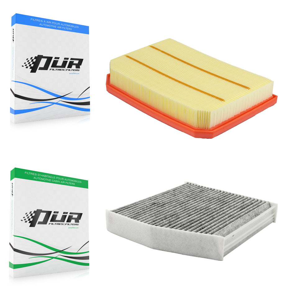 1x Air + 1x Cabin Filter (2 Total) Kit For Mercedes-Benz CLA250 CLA35 AMG GLA35 KFL-103207