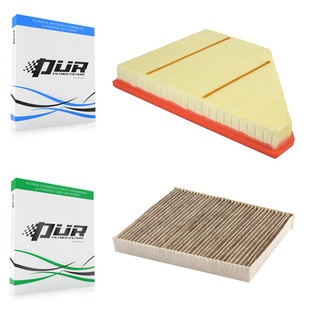 1x Air + 1x Cabin Filter (2 Total) Kit For Chevrolet Cadillac XT5 Traverse GMC Acadia XT6 KFL-103210