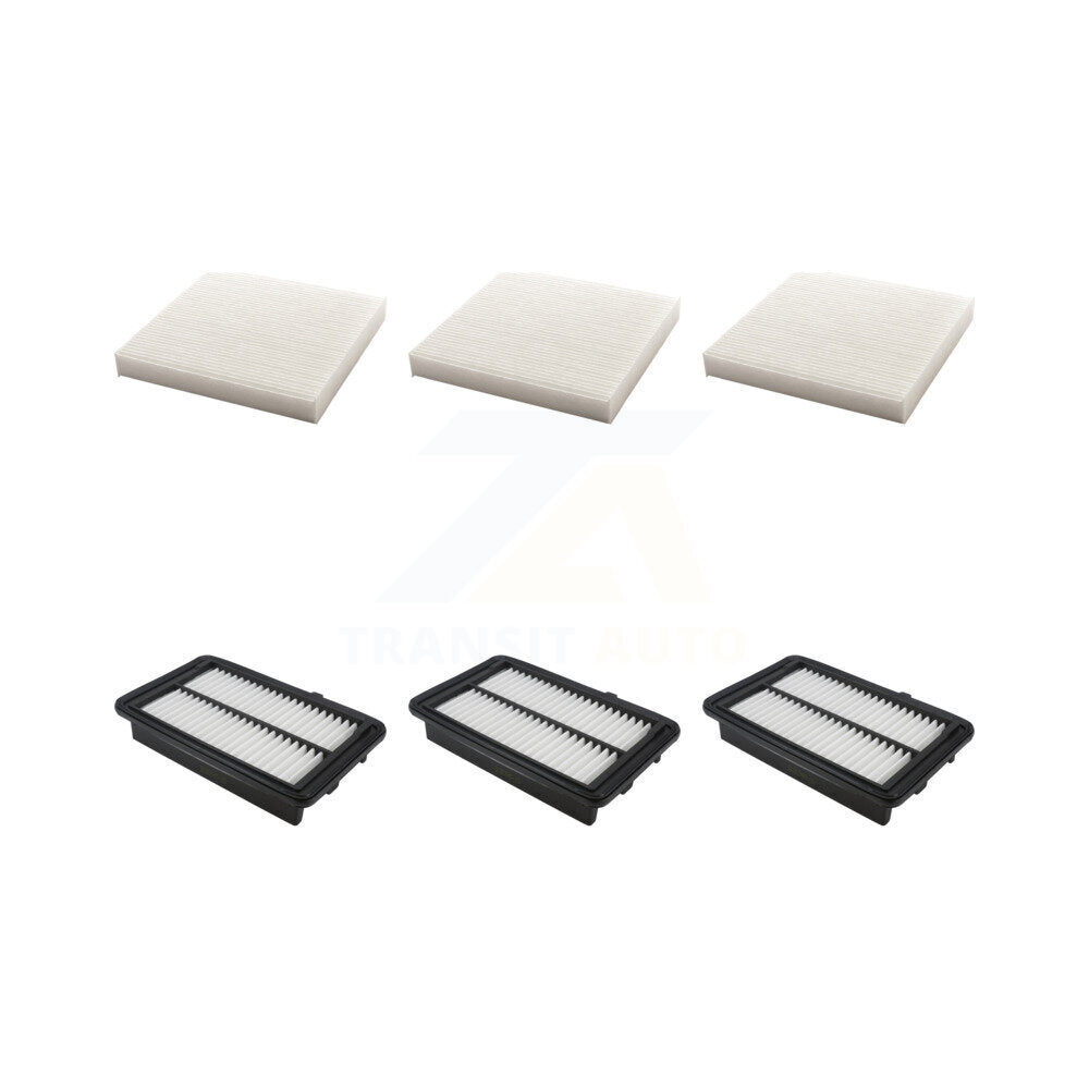 3x Air + 3x Cabin Filter (6 Total) Kit For Honda Clarity KFL-103535