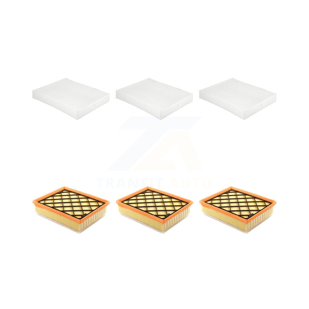 3x Air + 3x Cabin Filter (6 Total) Kit For 2024-2025 Lincoln Nautilus KFL-103627