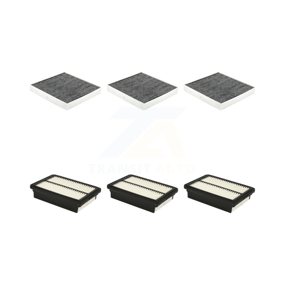 3x Air + 3x Cabin Filter (6 Total) Kit For 2024-2025 Hyundai Kona KFL-103630