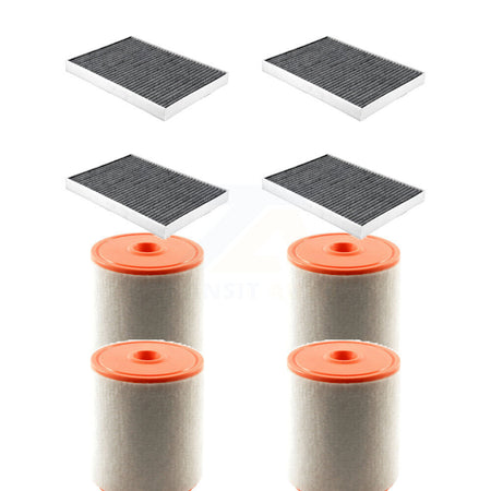 4x Air + 4x Cabin Filter (8 Total) Kit For Audi A6 Quattro A7 Sportback allroad KFL-103634
