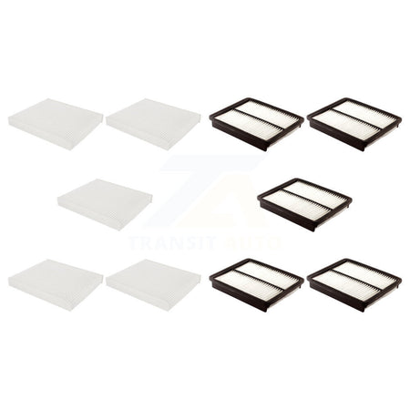5x Air + 5x Cabin Filter (10 Total) Kit For 2015 Hyundai Sonata 2.4L with GAS engine KFL-103647