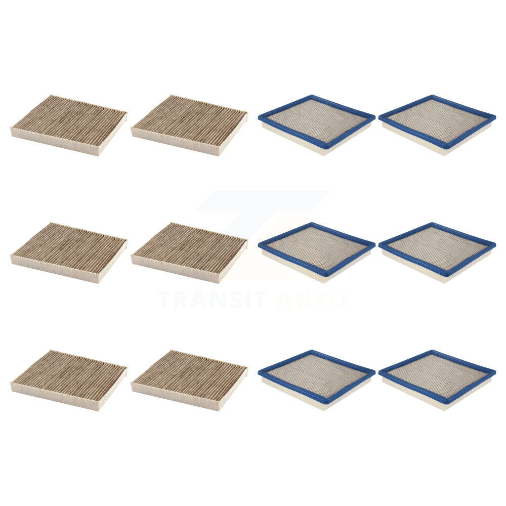6x Air + 6x Cabin Filter (12 Total) Kit For 2022 Chevrolet Colorado GMC Canyon KFL-103656