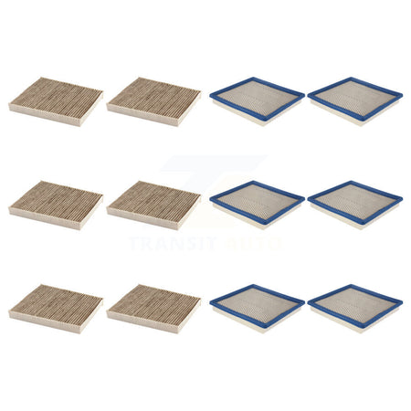 6x Air + 6x Cabin Filter (12 Total) Kit For 2022 Chevrolet Colorado GMC Canyon KFL-103656