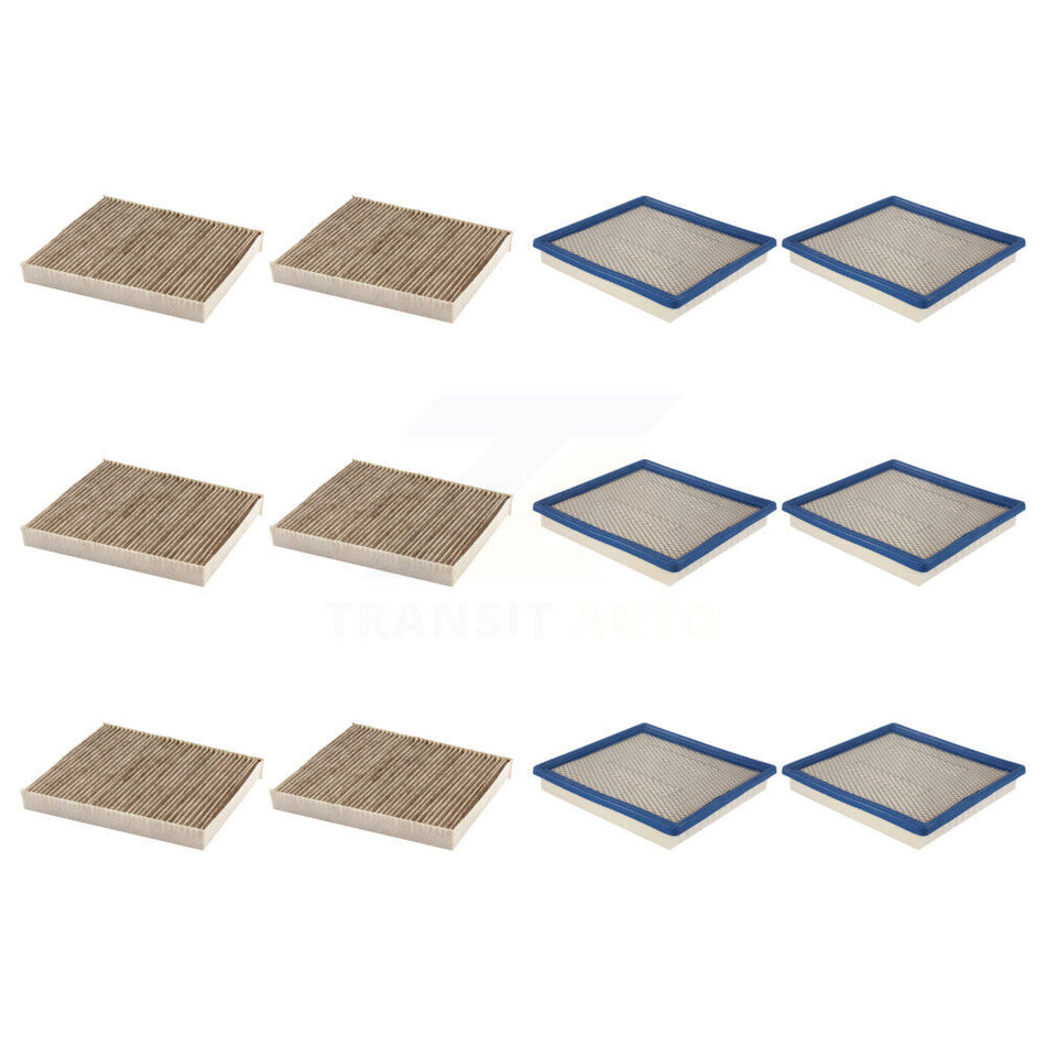 6x Air + 6x Cabin Filter (12 Total) Kit For 2022 Chevrolet Colorado GMC Canyon KFL-103656