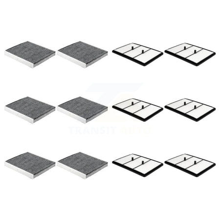 6x Air + 6x Cabin Filter (12 Total) Kit For 2020-2022 Hyundai Ioniq 1.6L KFL-103658