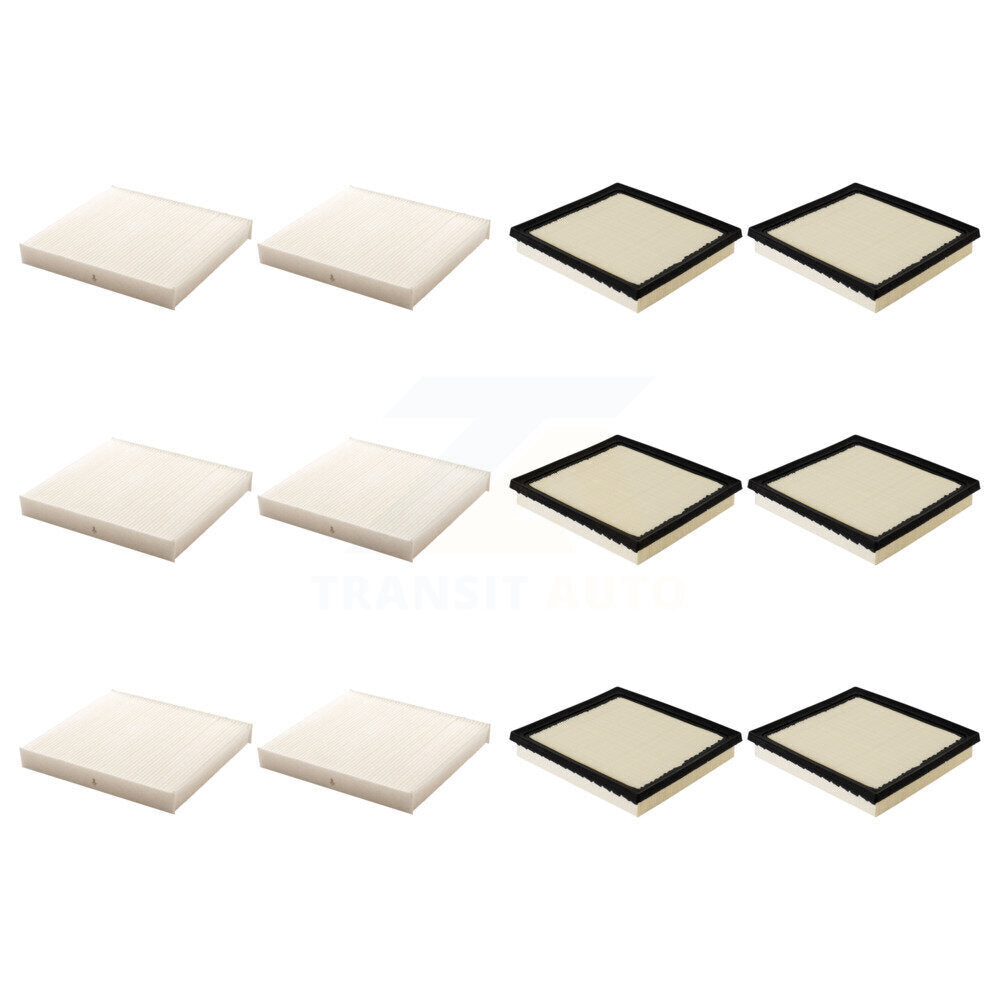 6x Air + 6x Cabin Filter (12 Total) Kit For 2022-2025 Mitsubishi Outlander PHEV KFL-103659