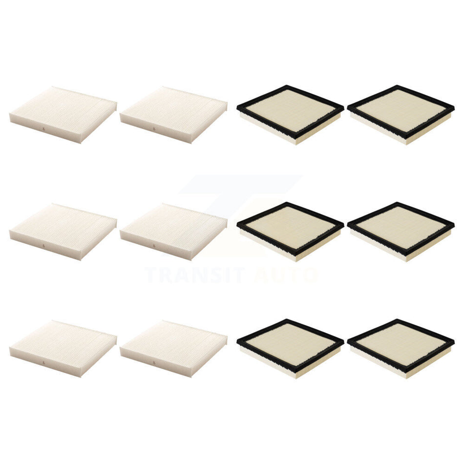 6x Air + 6x Cabin Filter (12 Total) Kit For 2022-2025 Mitsubishi Outlander PHEV KFL-103659