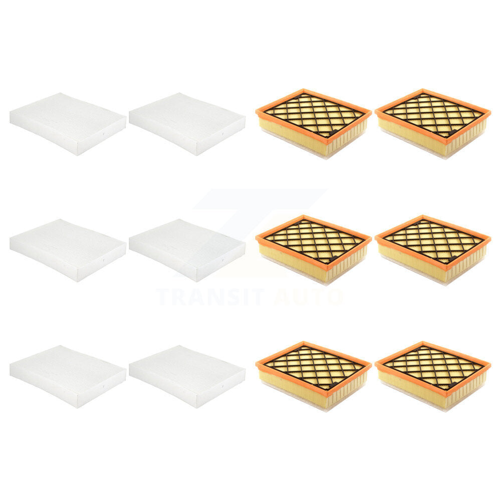6x Air + 6x Cabin Filter (12 Total) Kit For 2024-2025 Lincoln Nautilus KFL-103660