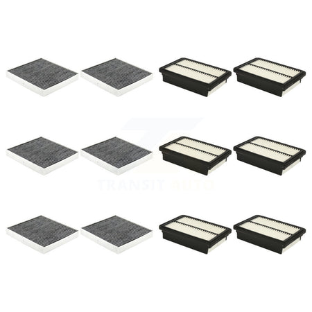 6x Air + 6x Cabin Filter (12 Total) Kit For 2024-2025 Hyundai Kona KFL-103662