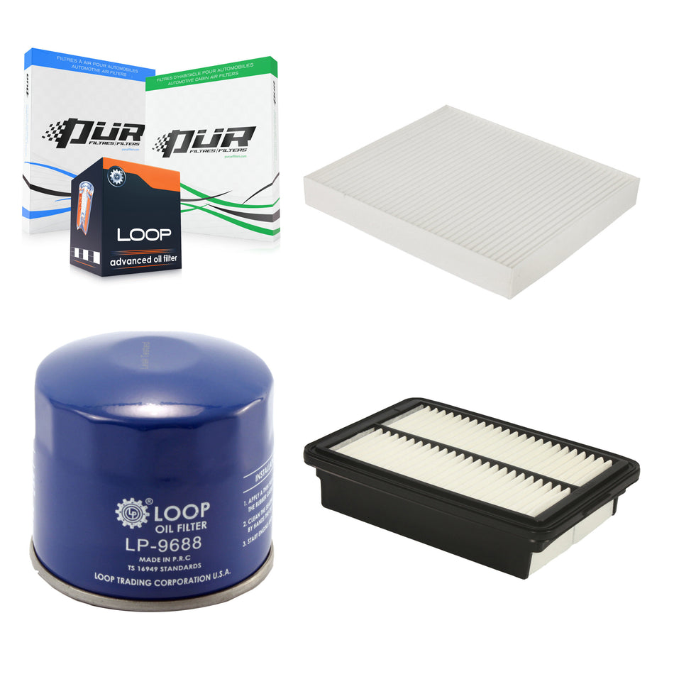 1x Air + 1x Cabin + 1x Engine Oil Filter Filter (3 Total) Kit For Hyundai Kona Kia Soul KFM-100003