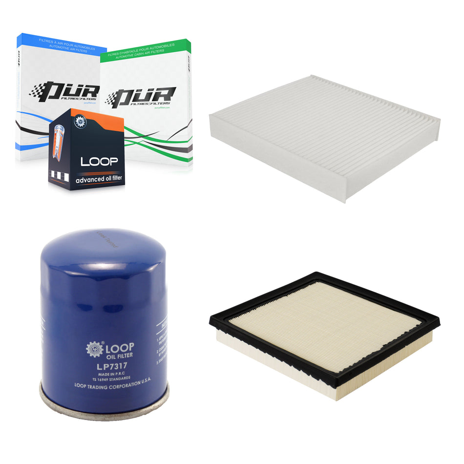 1x Air + 1x Cabin + 1x Engine Oil Filter Filter (3 Total) Kit For Subaru Crosstrek Ascent KFM-100009