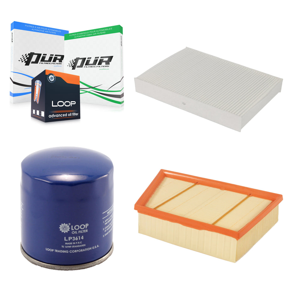 1x Air + 1x Cabin + 1x Engine Oil Filter Filter (3 Total) Kit For Land Rover Range Evoque KFM-100040