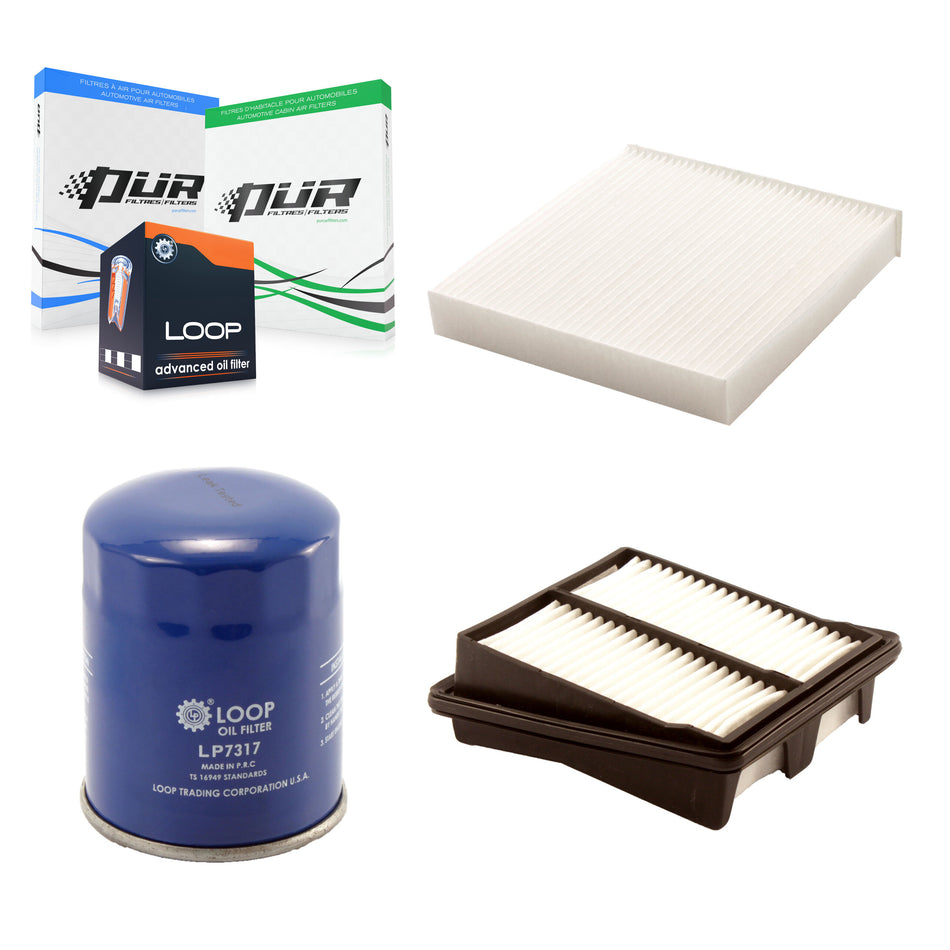 1x Air + 1x Cabin + 1x Engine Oil Filter Filter (3 Total) Kit For 2007-2008 Honda Fit KFM-100057
