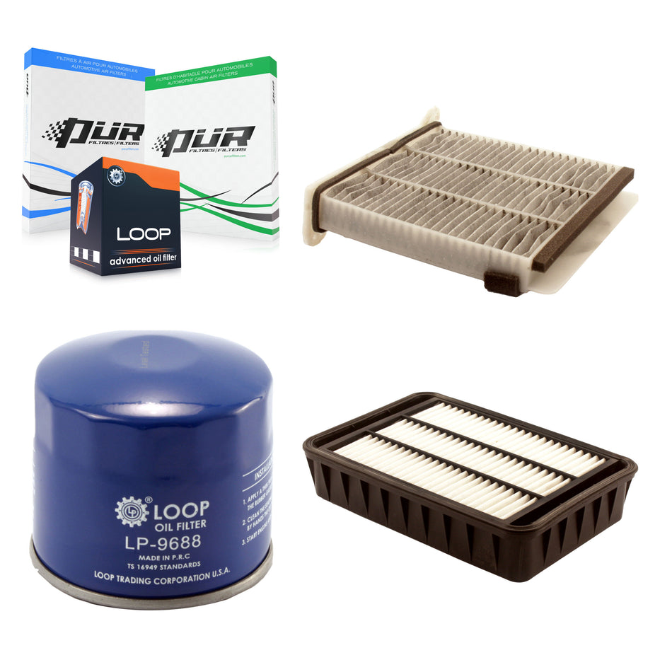 1x Air + 1x Cabin + 1x Engine Oil Filter Filter (3 Total) Kit For Mitsubishi Outlander KFM-100079
