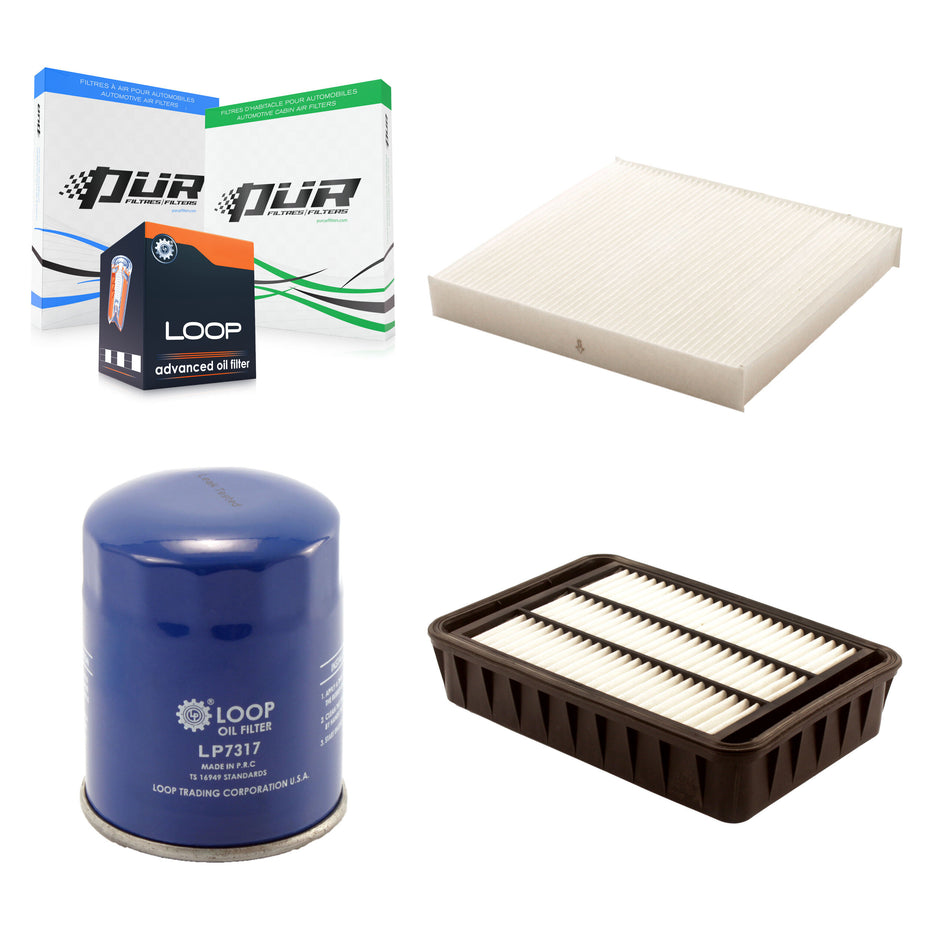 1x Air + 1x Cabin + 1x Engine Oil Filter Filter (3 Total) Kit For Mitsubishi Lancer RVR KFM-100080