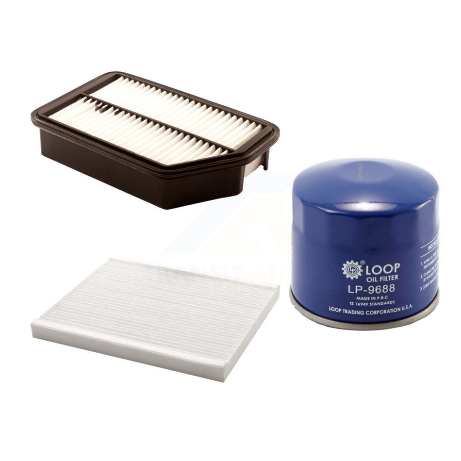 1x Air + 1x Cabin + 1x Engine Oil Filter Filter (3 Total) Kit For Hyundai Elantra Kia GT KFM-100085