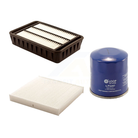 1x Air + 1x Cabin + 1x Engine Oil Filter Filter (3 Total) Kit For Mitsubishi Outlander KFM-100095