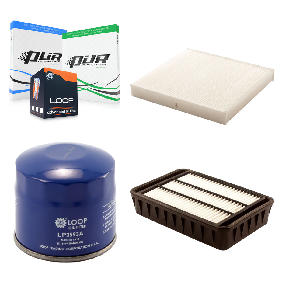 1x Air + 1x Cabin + 1x Engine Oil Filter Filter (3 Total) Kit For Mitsubishi Outlander KFM-100096