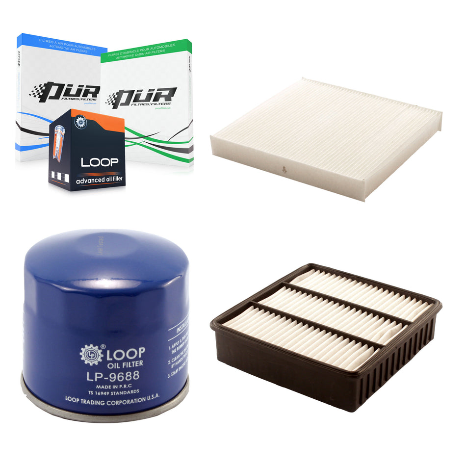 1x Air + 1x Cabin + 1x Engine Oil Filter Filter (3 Total) Kit For Mitsubishi Lancer KFM-100097
